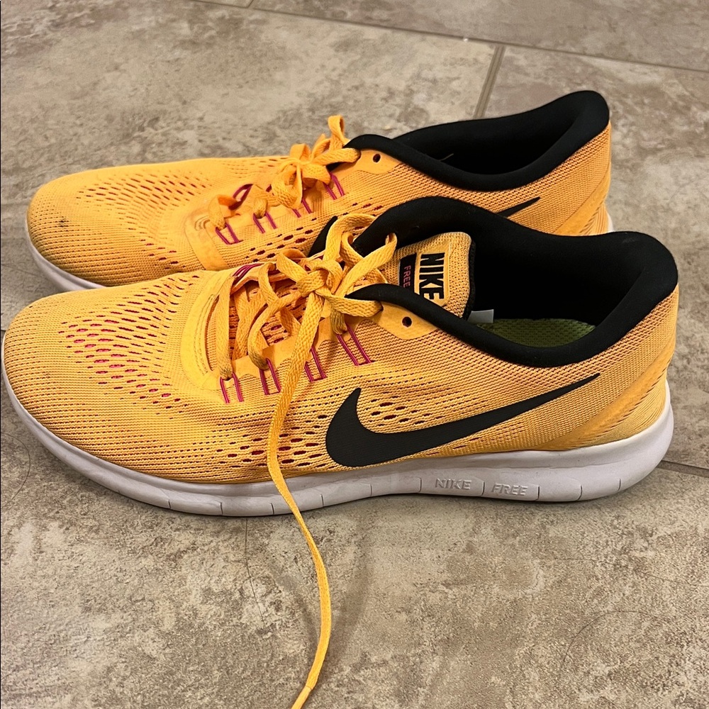 Nike Vibrant Yellow Athletic Sneakers